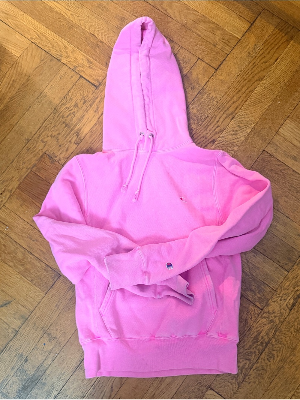 Champion Bright Pink Reverse Weave Hoodie